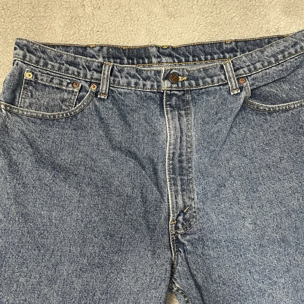 Vintage Levis 550 Jeans Mens 42x30 Blue Relaxed Taper Denim Pants VTG 80s 90s